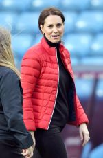 KATE MIDDLETON at Aston Villa Football Club in Birmingham 11/22/2017