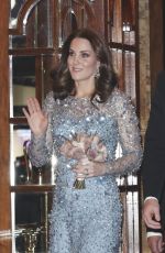 KATE MIDDLETON at Royal Variety Performance at Palladium Theatre in London 11/24/2017
