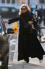 KATE MOSS Out with Her Dog in London 11/23/2017