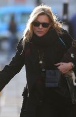 KATE MOSS Out with Her Dog in London 11/23/2017