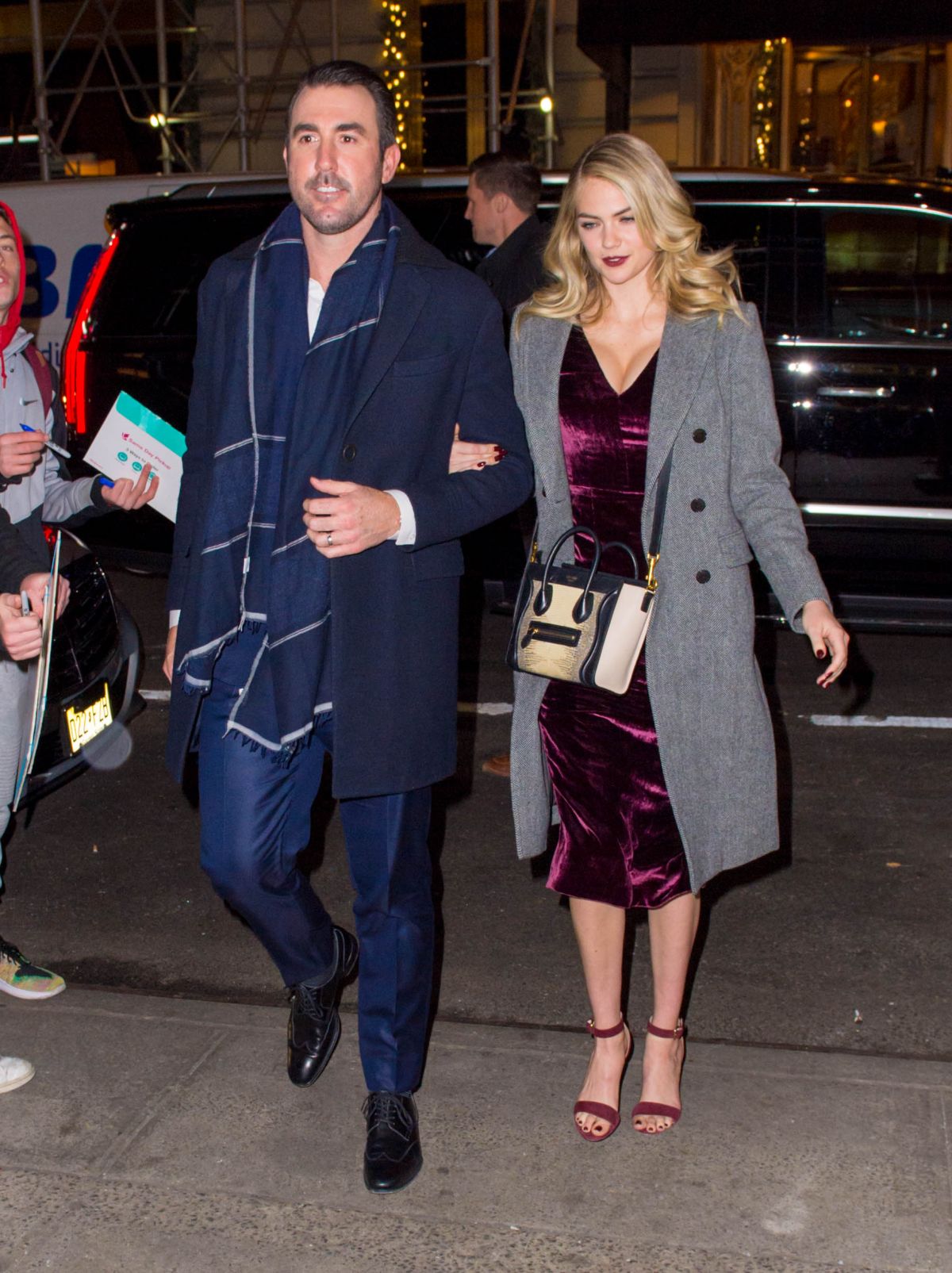 KATE UPTON and Justin Cerlander Out for Dinner at Polo Bar in New York ...