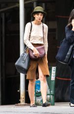 KATIE HOLMES Out and About in New York 11/05/2017
