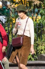 KATIE HOLMES Out and About in New York 11/05/2017