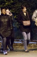 KATIE HOLMES Out in New York 11/01/2017
