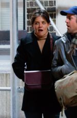 KATIE HOLMES Out in New York 11/01/2017