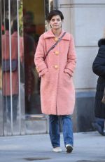 KATIE HOLMES Out Shopping in New York 11/28/2017