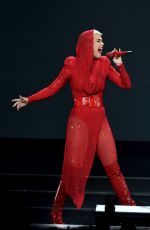 KATY PERRY Performs at Staples Center in Los Angeles 11/07/2017
