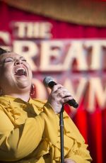 KEALA SETTLE at The Greatest Showman Press Luncheon in Beverly Hills 11/28/2017