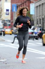 KELLY BENSIMON Out Jogging in New York 11/16/2017