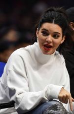 KENDALL JENNER at LA Cippers vs Memphis Grizzlies Game 11/04/2017