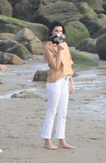 KENDALL JENNER on the Set of a Photoshoot in Malibu 11/07/2017