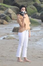 KENDALL JENNER on the Set of a Photoshoot in Malibu 11/07/2017