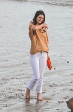 KENDALL JENNER on the Set of a Photoshoot in Malibu 11/07/2017