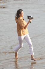 KENDALL JENNER on the Set of a Photoshoot in Malibu 11/07/2017