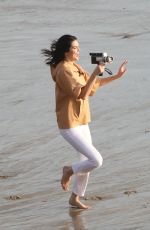 KENDALL JENNER on the Set of a Photoshoot in Malibu 11/07/2017