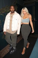 KIM KARDASHIAN and Kanye West at Kendall