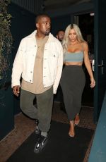 KIM KARDASHIAN and Kanye West at Kendall