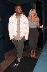 KIM KARDASHIAN and Kanye West at Kendall