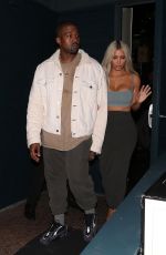 KIM KARDASHIAN and Kanye West at Kendall