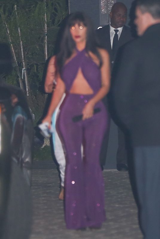KIM KARDASHIAN as Late Singer Selena Quintanilla-Perez Arrives at a Halloween Party in Los Angeles 10/31/2017