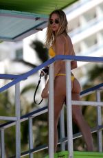 KIMBERLEY GARNER and ALICE AMELIE in Bikinis at a Beach in Miami 11/01/2017