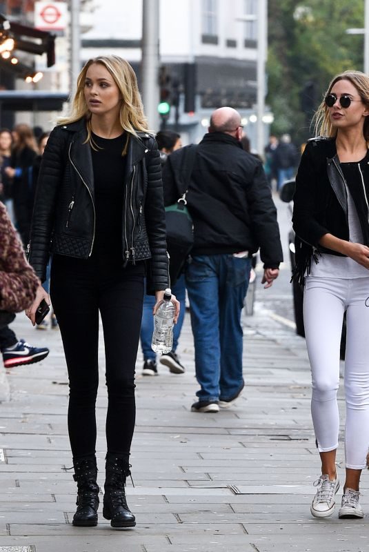 KIMBERLEY GARNER and IANTHE ROSE COCHRANE Out on Kings Road in Chelsea 11/10/2017