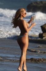KINDLY MEYERS in Bikini at 138 Water Photoshoot at a Beach in Malibu 11/21/2017
