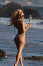 KINDLY MEYERS in Bikini at 138 Water Photoshoot at a Beach in Malibu 11/21/2017