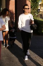 KOURTNEY KARDASHIAN and LARSA PIPPEN Goes for Painting Pottery at Color Me Mine in Los Angeles 11/24/2017