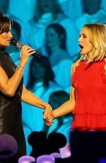 KRISTEN BELL and IDINA MENZEL at Disney in Anaheim 11/14/2017