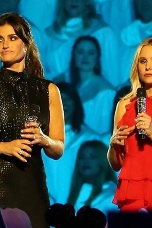 KRISTEN BELL and IDINA MENZEL at Disney in Anaheim 11/14/2017