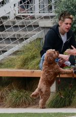 KRISTEN STEWART and Tamra Natisin at a Dog Park in Los Feliz 11/03/2017