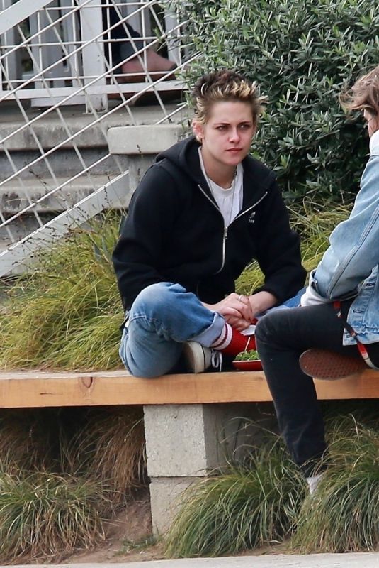 KRISTEN STEWART and Tamra Natisin at a Dog Park in Los Feliz 11/03/2017