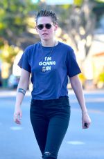 KRISTEN STEWART Leaves a Spa in Los Angeles 11/06/2017