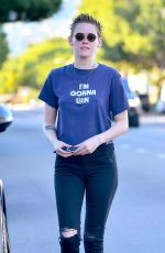 KRISTEN STEWART Leaves a Spa in Los Angeles 11/06/2017