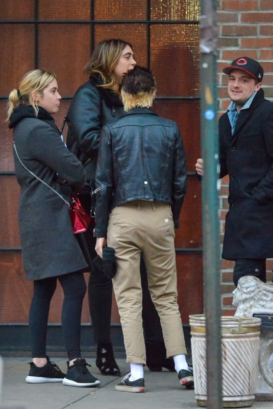 KRISTEN STEWART, STELLA MAXWELL, ASHLEY BENSON and Josh Hutcherson Out in New York 11/15/2017