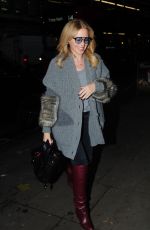 KYLIE MINOGUE Arrives at Her Hotel in London 11/14/2017