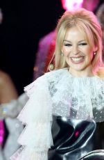 KYLIE MINOGUE Performs at Covent Garden Christmas Lights Turn On in London 11/14/2017