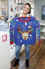 LAURIE HERNANDEZ at  #givethanks Holiday Pop-up in New York 11/28/2017