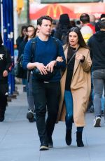 LEA MICHELE and Jonathan Groff Out in New York 11/21/2017