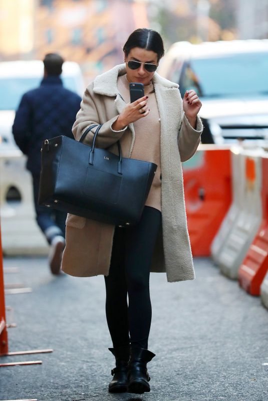 LEA MICHELE Out and About in New York 11/20/2017