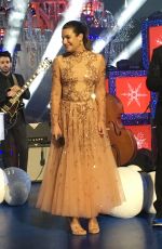 LEA MICHELE Performs at ABC TV Christmas Special at Sisneyland Park in Anaheim 11/14/2017
