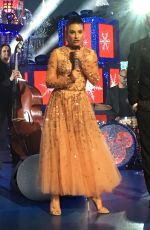 LEA MICHELE Performs at ABC TV Christmas Special at Sisneyland Park in Anaheim 11/14/2017