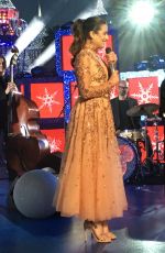 LEA MICHELE Performs at ABC TV Christmas Special at Sisneyland Park in Anaheim 11/14/2017