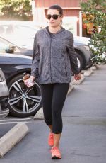 LEA MICHELE Shopping at Brentwood Country Mart 11/12/2017