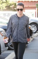 LEA MICHELE Shopping at Brentwood Country Mart 11/12/2017
