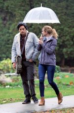 LILI REINHART on the Set of Riverdale in Vancouver 11/14/2017