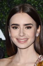 LILY COLLINS at 2017 GO Campaign Gala in Hollywood 11/18/2017