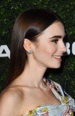 LILY COLLINS at 2017 GO Campaign Gala in Hollywood 11/18/2017