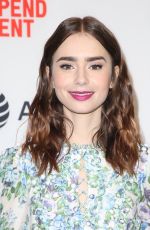 LILY COLLINS at 2018 Film Independent Spirit Awards Press Conference in Los Angeles 11/21/2017